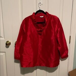 Crown & Ivy Red Blouse